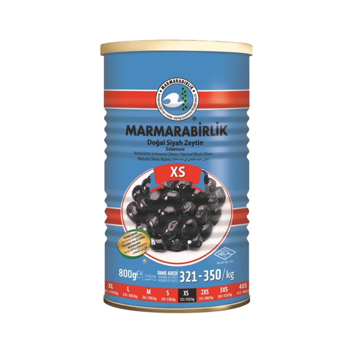 800 Gr Tin Can Pickled XS